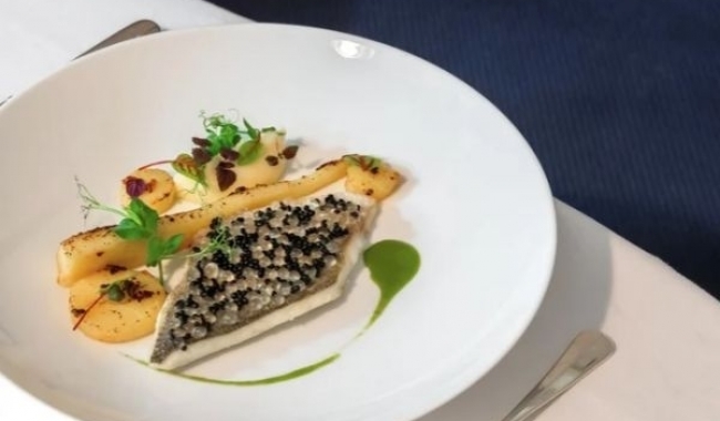 Plat du chef au restaurant le George's, à Saint-Martin, sur l'Île de Ré